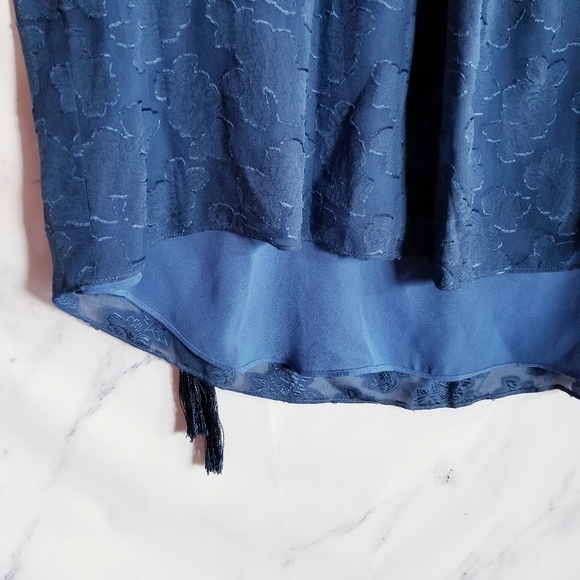 DEREK LAM 10 CROSBY 100% SILK Blue Short Dress - Picture 3 of 11